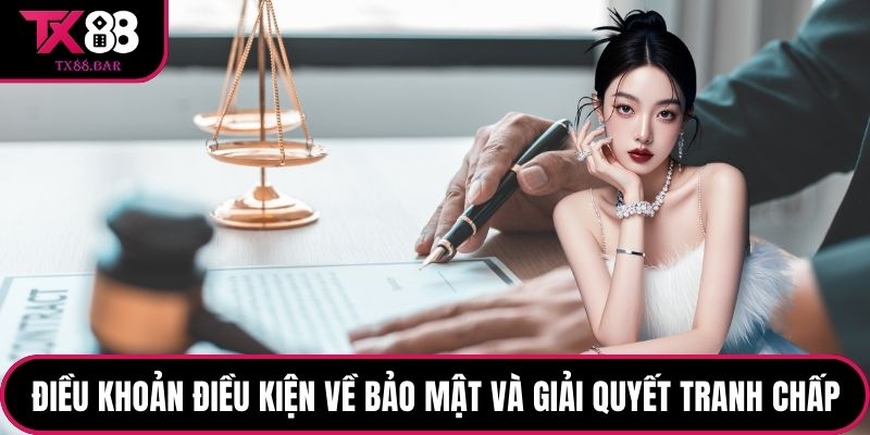 Điều khoản điều kiện về bảo mật và giải quyết tranh chấp